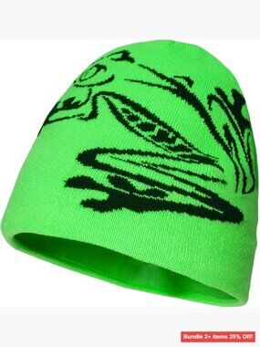 Men's Y2K Graphic Knit Beanie Hat Streetwear Skullcap Soft Stretchable
